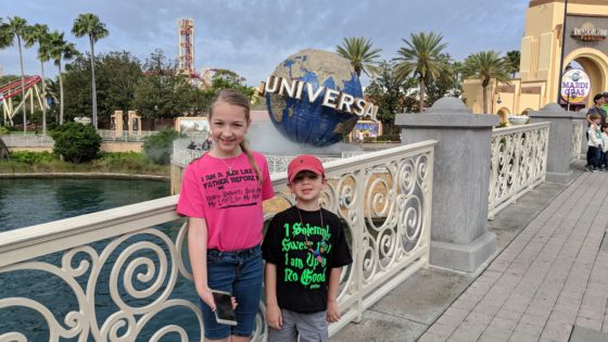 The Kids at Universal Studios Orlando