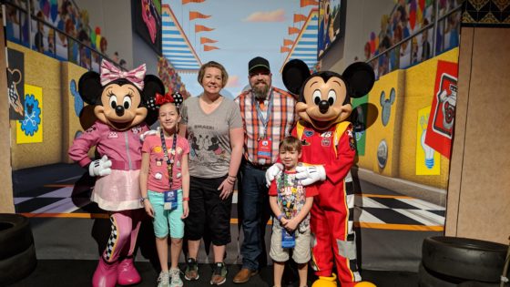 Meeting Mickey and Minnie Roadster Racers