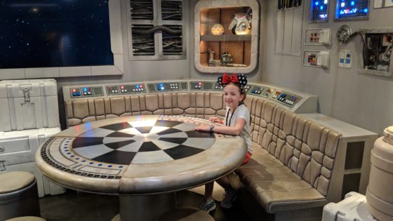 Eva playing space chess in the millennium falcon