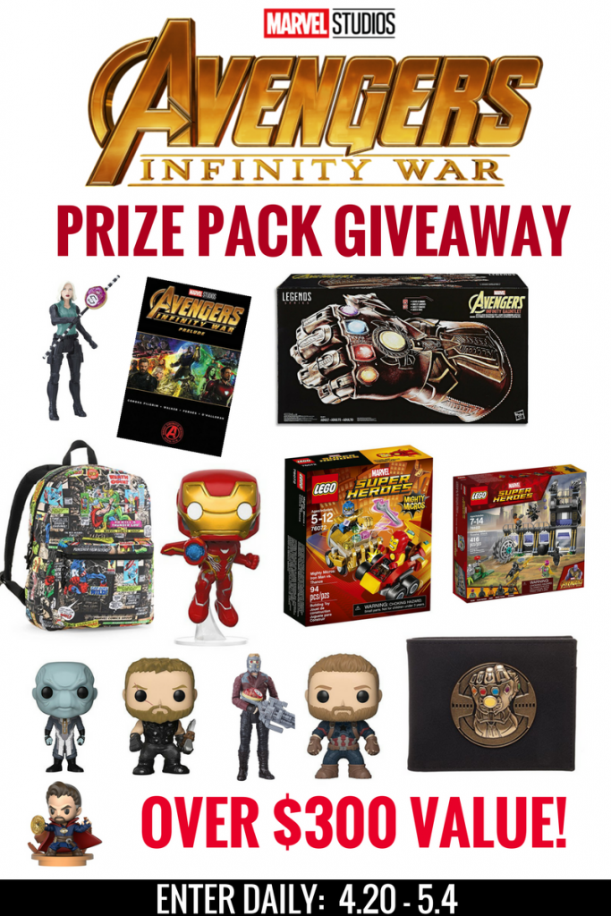 Avengers: Infinity War Giveaway! Over $300 in Prizes!