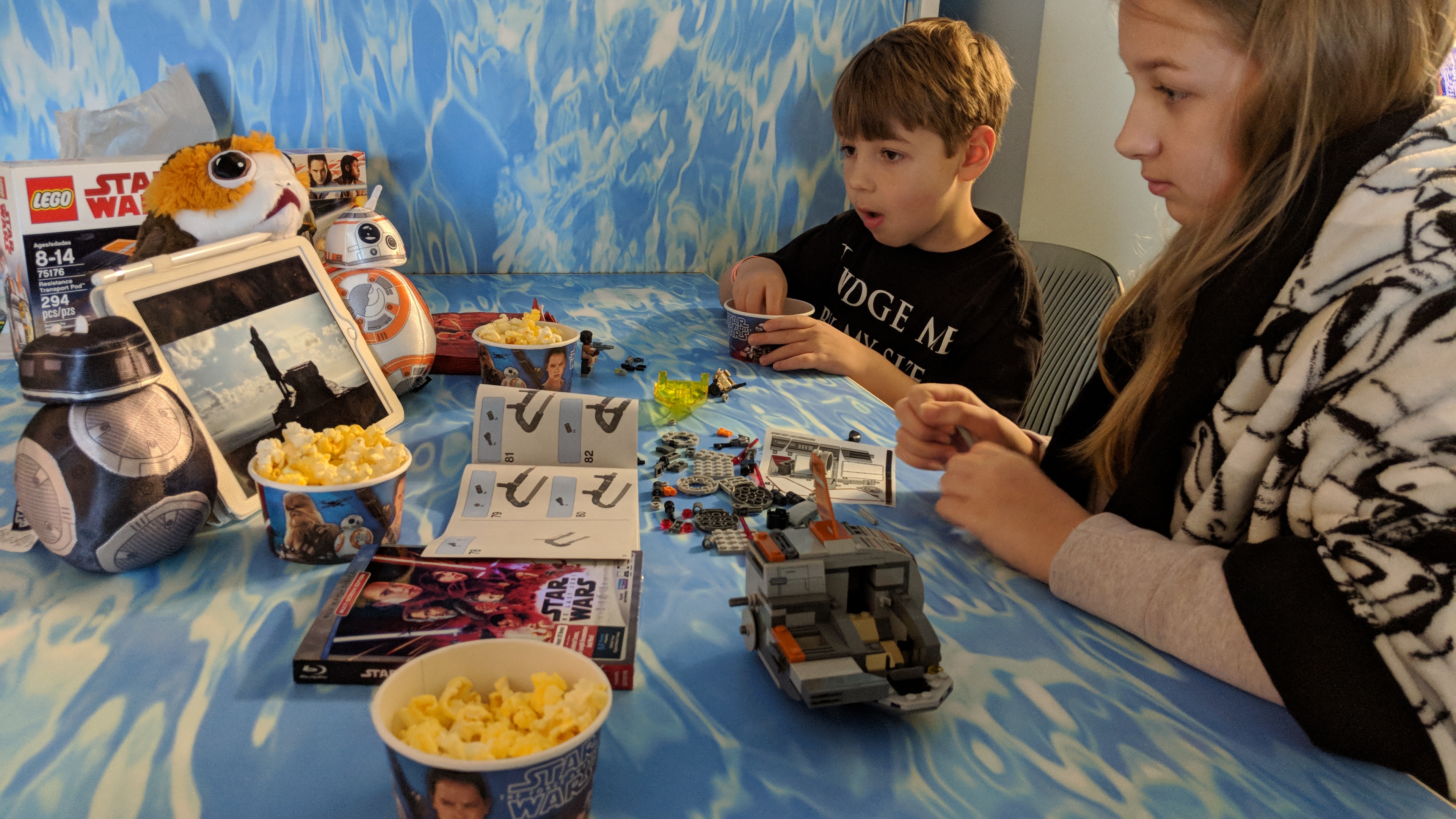 We had a Star Wars: The Last Jedi Viewing Party While on Vacation