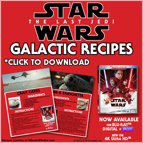 Star Wars The Last Jedi Recipes