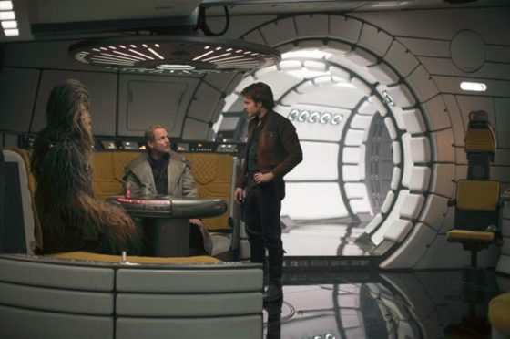 Han Solo on the Falcon