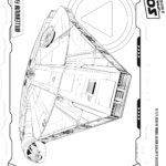 Han Solo Millennium Falcon Coloring Page