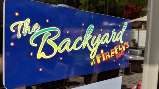 FireflysBBQ Backyard Sign