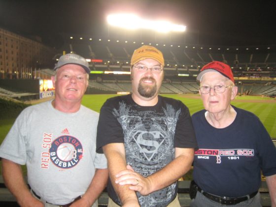 Visiting Camden Yards with Dad and Grandpa Bennett