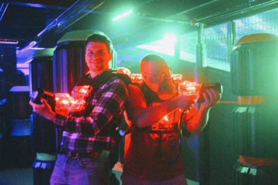 Teaming up with Chaz in Lasertron at XtremeCraze