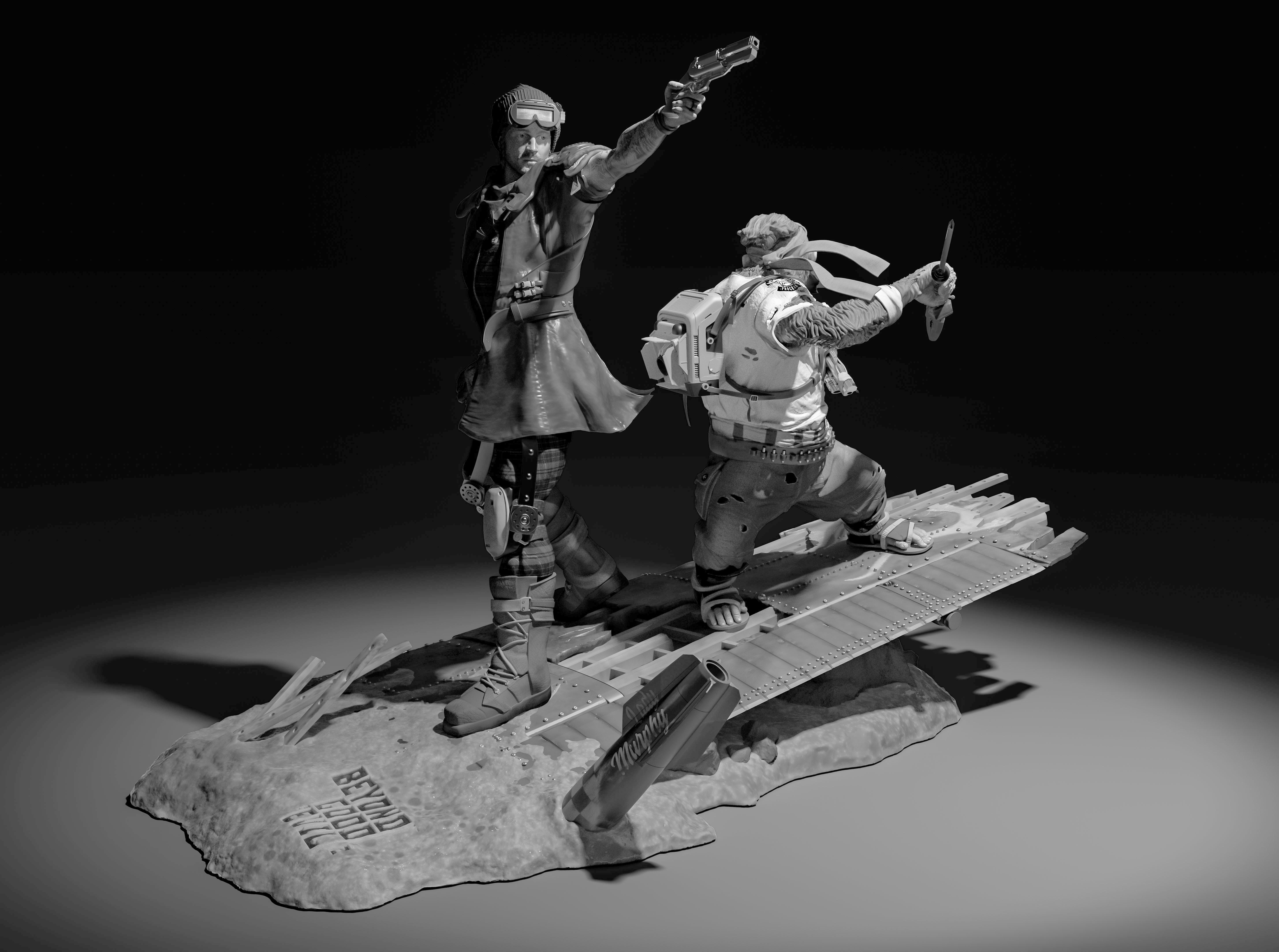 Beyond Good and Evil 2 Limited-Edition Statue Featuring Callum and Knox Unveiled at SDCC