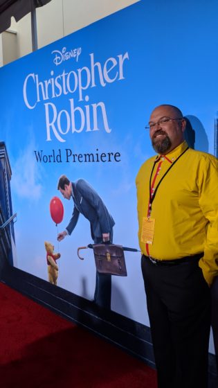 Disney Bounding as Winnie the Pooh at the Christopher Robin Red Carpet Premiere