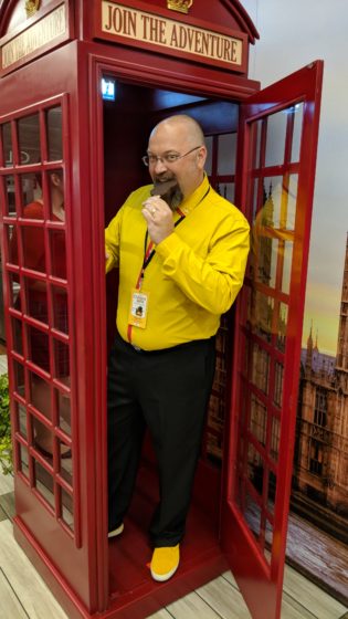 Mickey Ice Cream Bar in a London Phone Booth