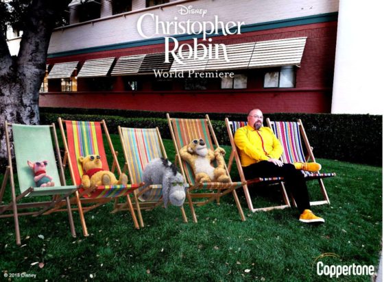 Lounging with the cast of Christopher Robin