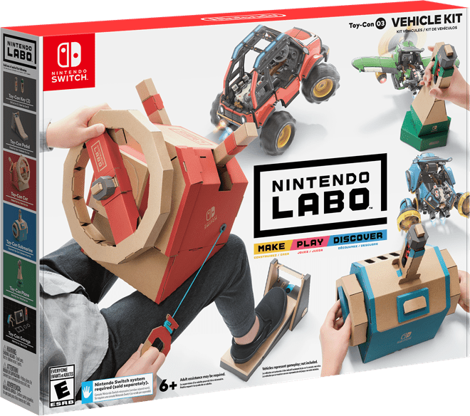An All-New Nintendo Labo Set Arrives September 14th – Vehicle Kit