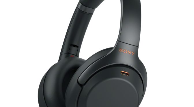 Black Sony Noise Canceling Headphones