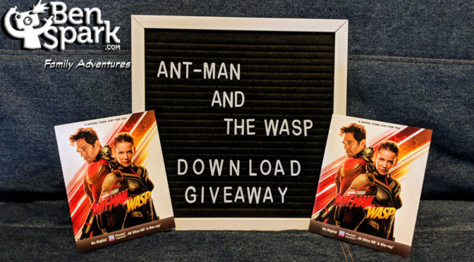 I’m hosting a Giveaway for 2 Digital Copies of Marvel Studios’ Ant-Man and The Wasp