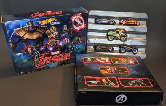 An assembly of Avengers Vehicles
