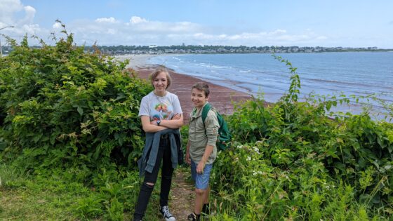 cliff walk in Newport