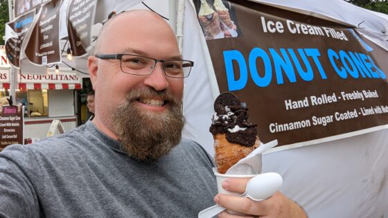 Donut Ice Cream Cone