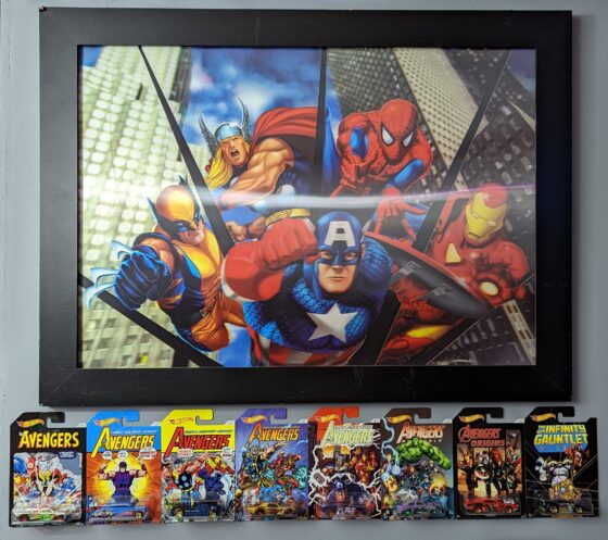 Avengers Poster and Hot wheels